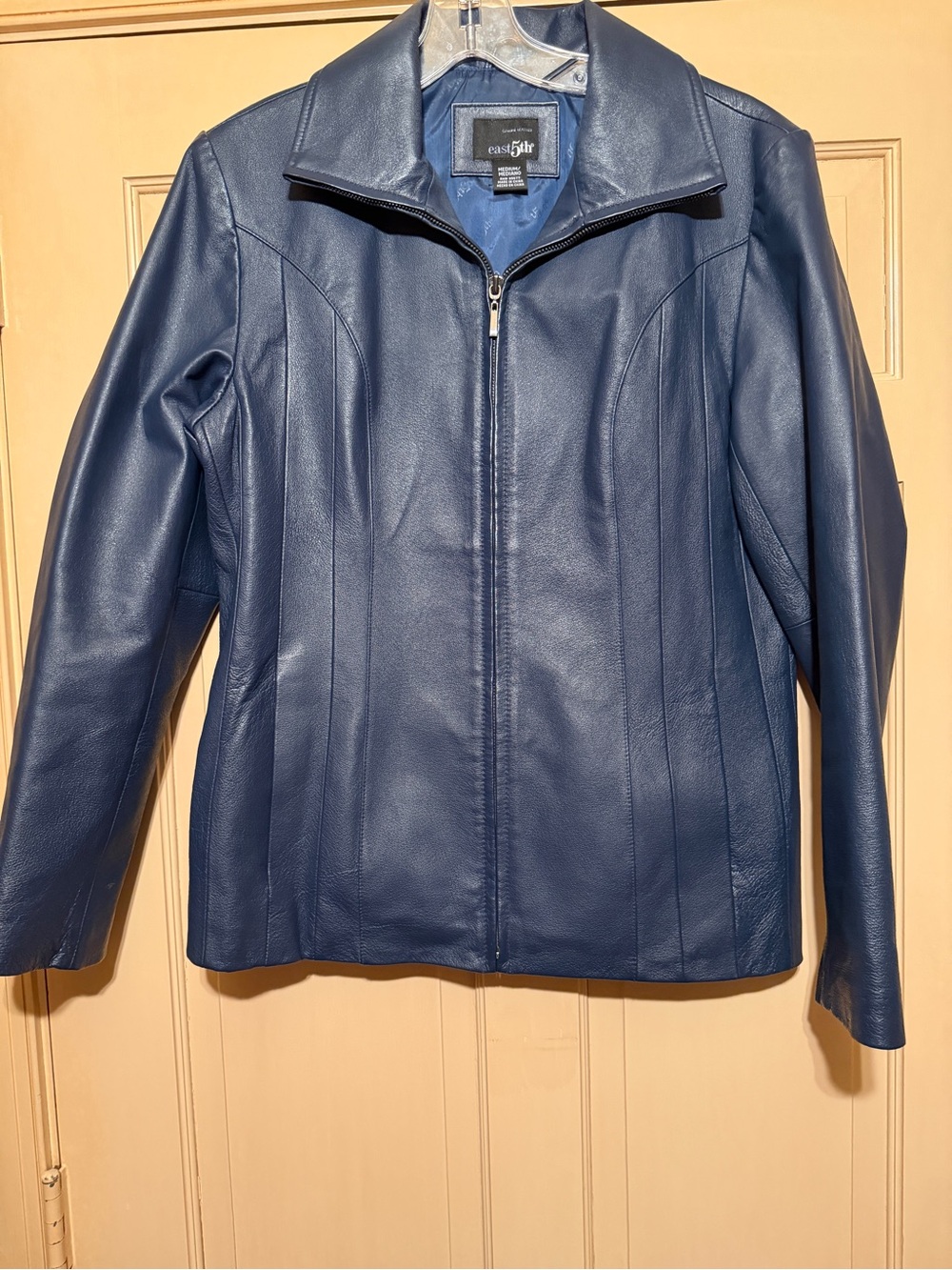 East 5th Blue Leather Jacket